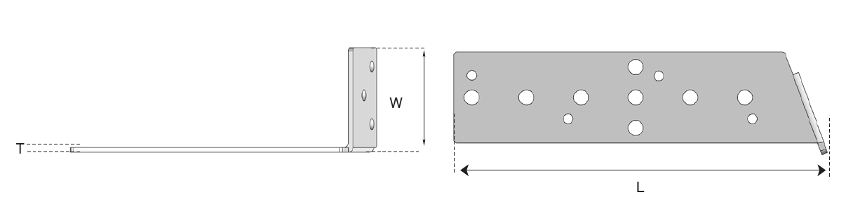 fascia bracket left galvanised